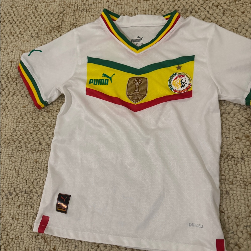Puma Kids Senegal National Team Jersey with 2022 African Champions Patch